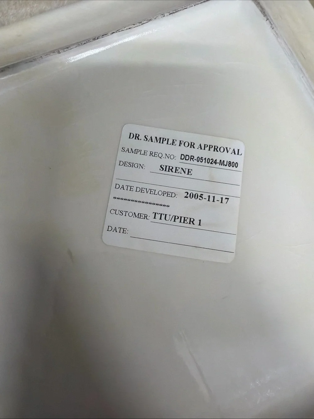 Pier 1 Vtg Sample Porcelain Square Ceramic Serving Plates - Set of 2